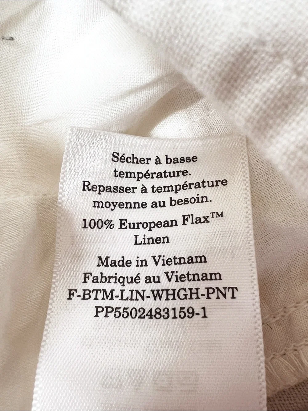 Everlane The Linen Way-High Drape Pant Bone Size 2 NWOT 100% Linen